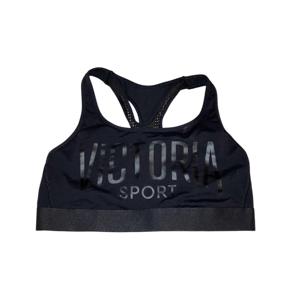 L | NWOT Black Mesh Sports Bra